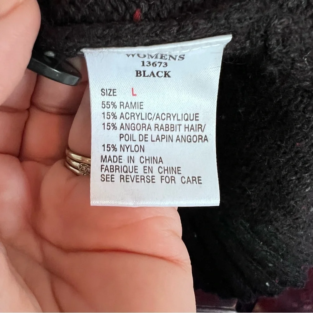 Woolrich Women’s Hooded Sweater Vest Brown Angora Blend size Large - Picture 7 of 9